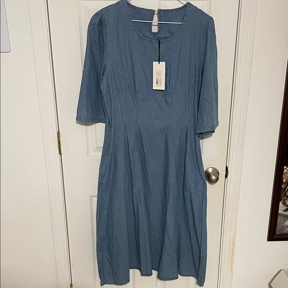 NWT Sweet Salt Denim Dress L